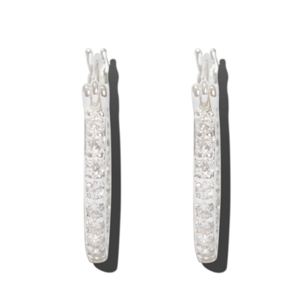 NWT Crystal Haze Mini Serena Hoops